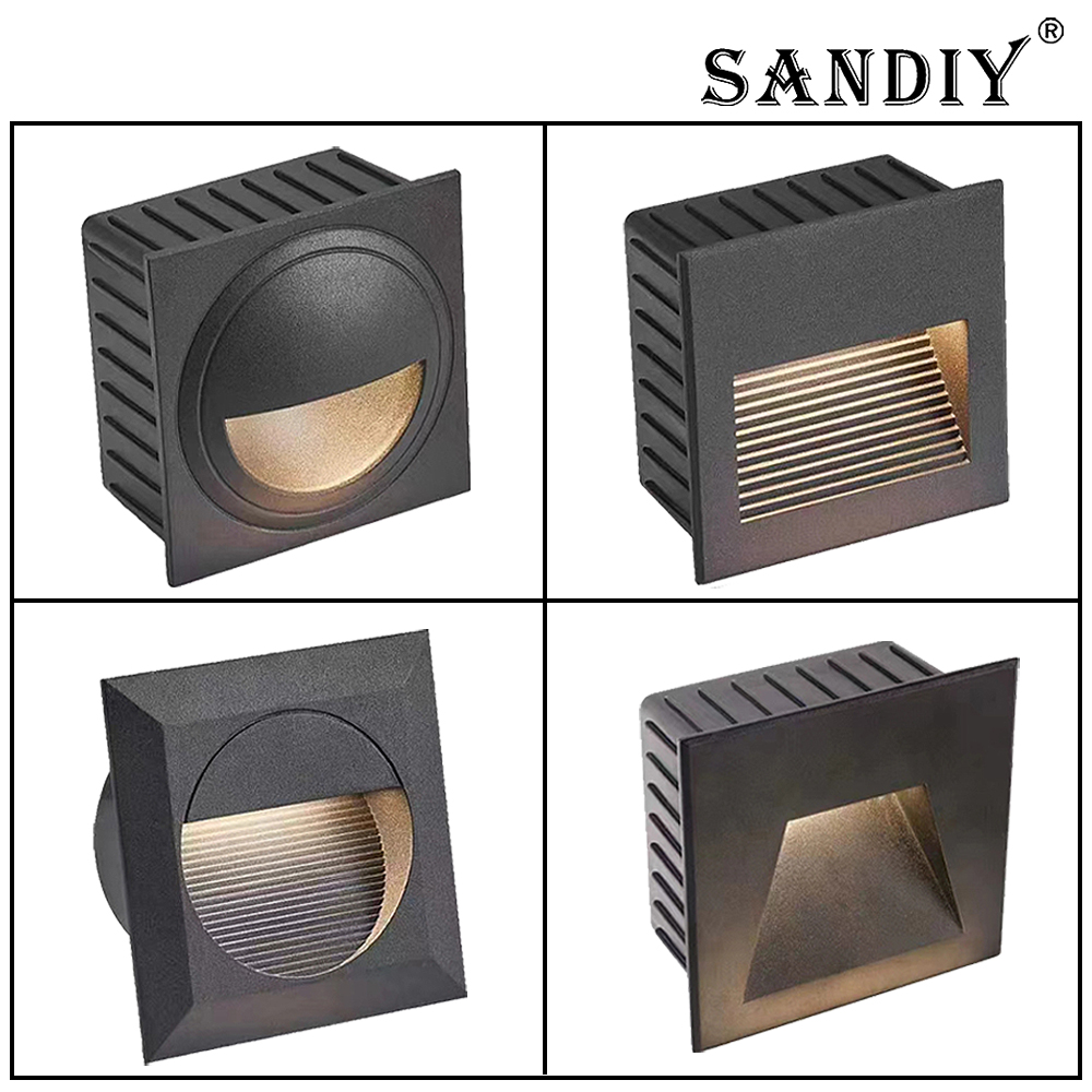 Outdoor Lighting Voltage - SANDIY Wpuszczane Zewnętrzne Lampy Ścienne Niskonapięciowe