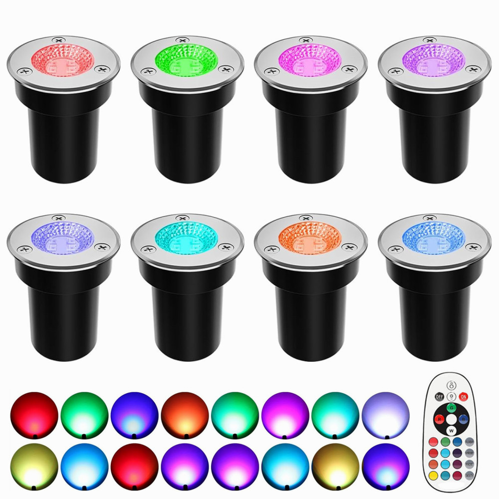 Outdoor Lighting Voltage - Lampa gruntowa LED RGBW niskonapięciowa, zmieniająca