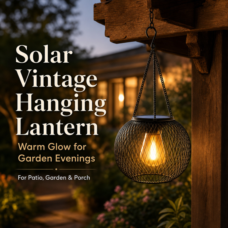 Outdoor Lighting Quality - Solarna lampa podłogowa LED do zawieszenia,