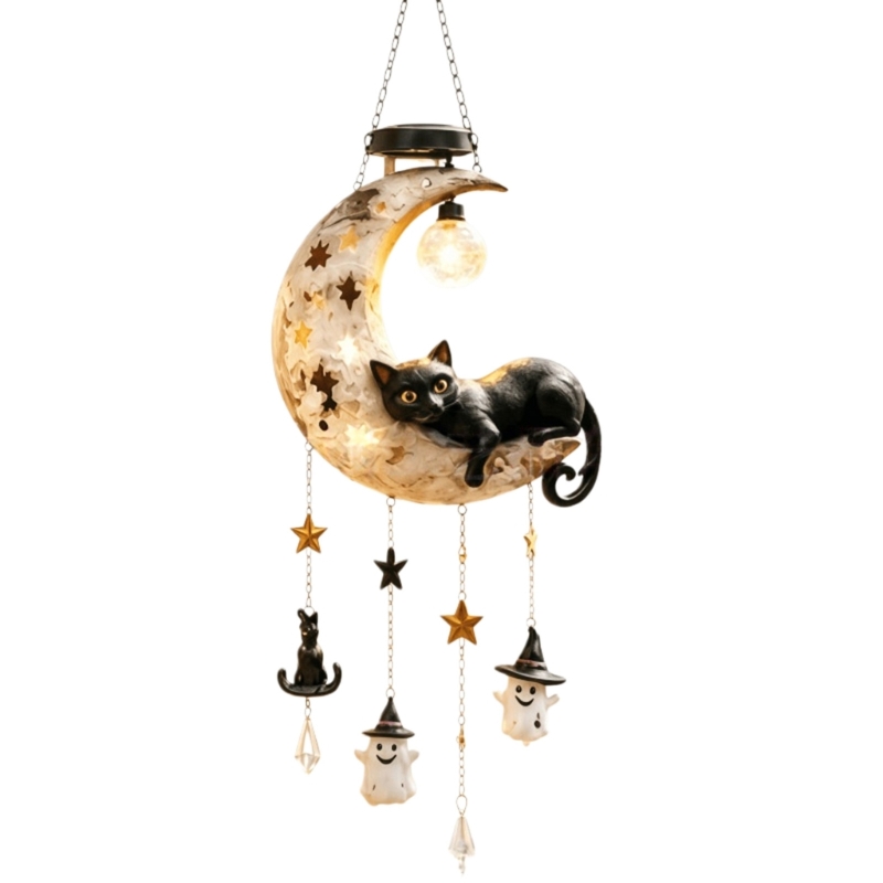 Outdoor Lighting Accent - L43A Solar Halloween Czarne koty Światło
