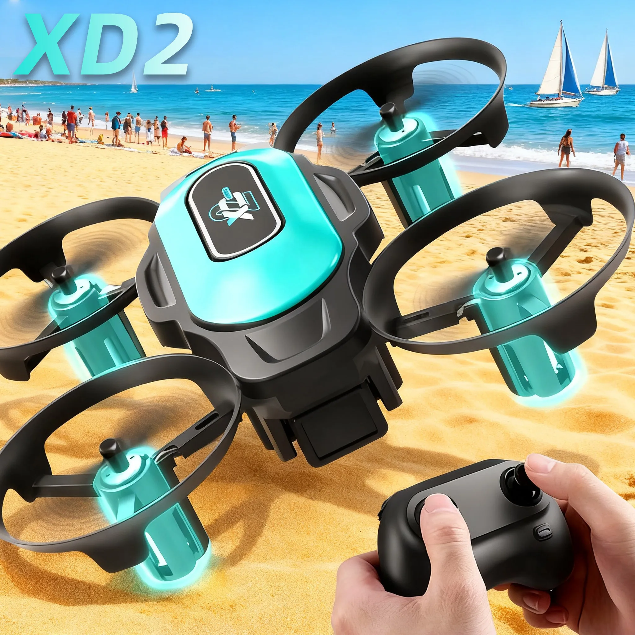 Outdoor Lighting Battery Operated - Mini dron XD2, 360 ° Akrobacje,