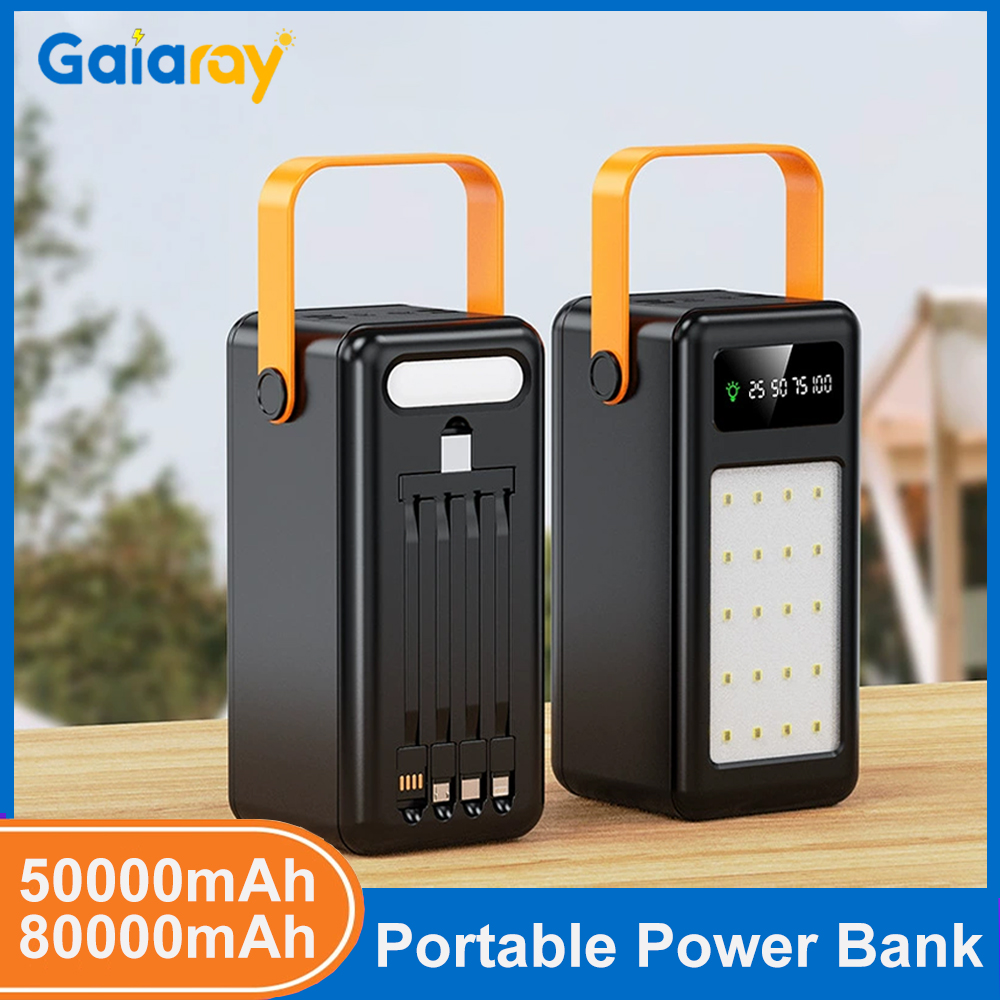 Outdoor Lighting Cable - Powerbank przenośny 50000mAh 80000mAh z szybkim