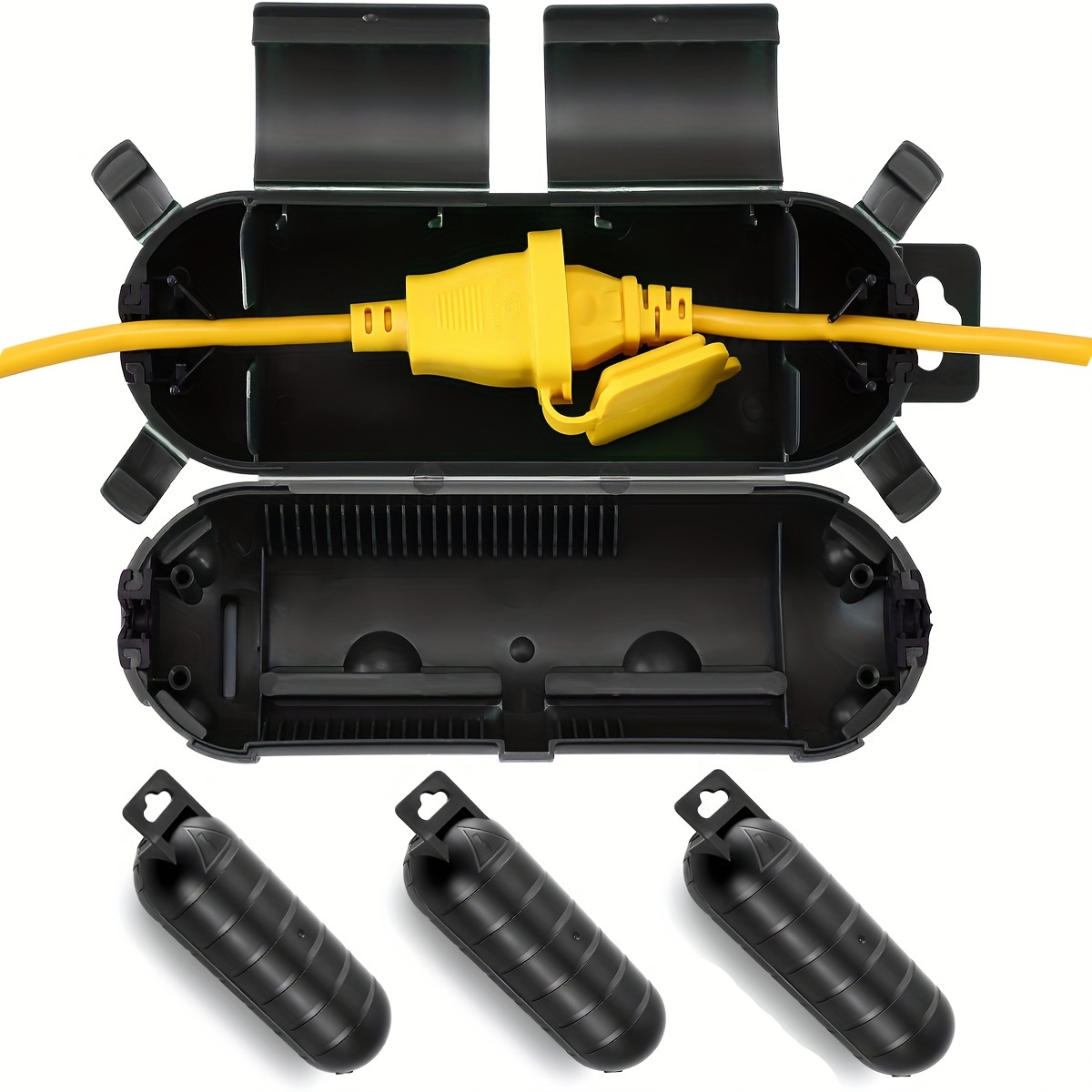 Outdoor Lighting Cable - Przedłużacz Przełącznik wtyczki Osłona ochronna, wodoodporna