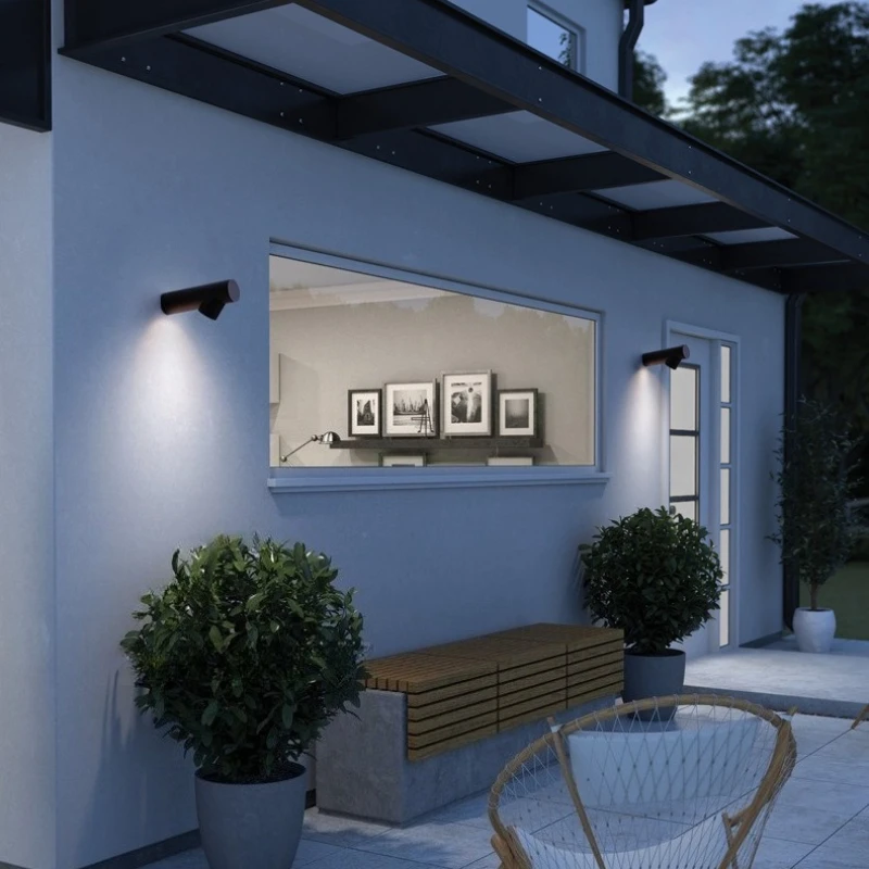 Outdoor Lighting Accent - Lampa Ścienna LED SANDYHA Nowoczesna Unikalny