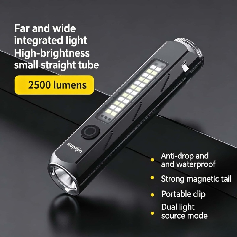 Outdoor Lighting Types - Latarka LED o mocnym świetle, ładowanie