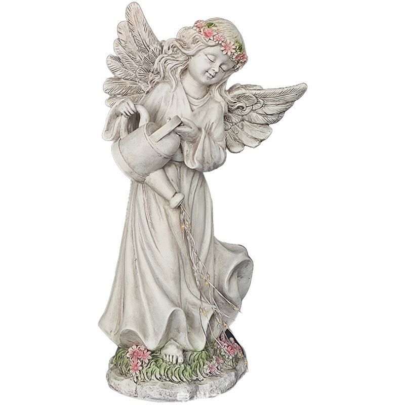 Outdoor Lighting Accent - ABVG-Angel Solarne Lampki Ogrodowe, Żywiczna Statuetka