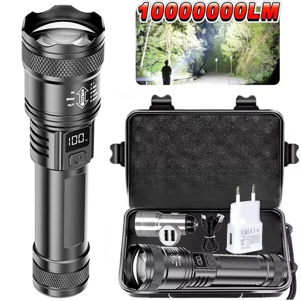 Outdoor Lighting Quality - Akumulatorowa latarka LED z zoomem, wyświetlaczem
