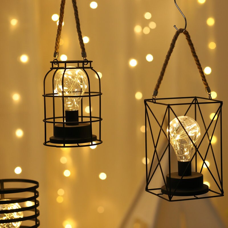 Outdoor Lighting Accent - Lampa klatkowa na baterie, bezprzewodowa, dekoracyjna,