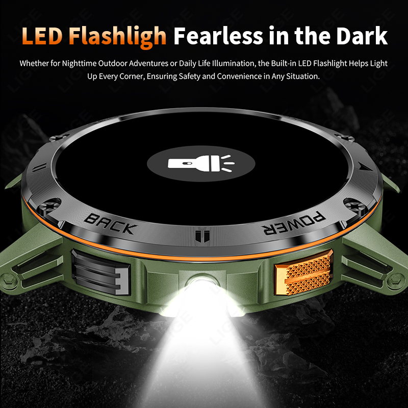 LIGE 400mAh Męski Smartwatch K – Outdoor Lighting Ip Rating recenzja i cena