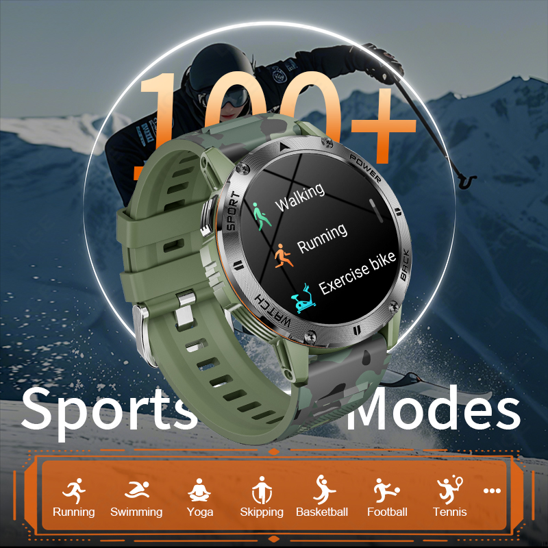 LIGE 400mAh Męski Smartwatch K – Outdoor Lighting Ip Rating recenzja i cena