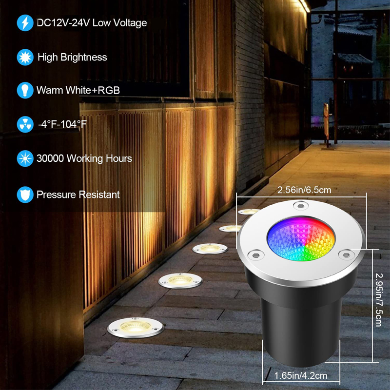 Lampa gruntowa LED RGBW niskon – Outdoor Lighting Voltage recenzja i cena