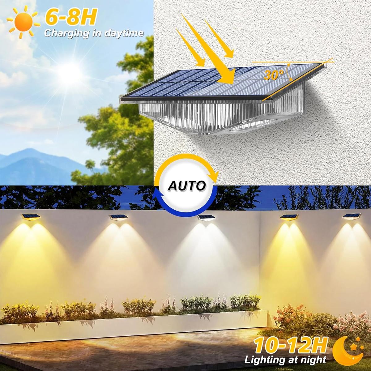 4 szt. Solarne lampki ogrodzen – Outdoor Yard Lighting Fixtures recenzja i cena