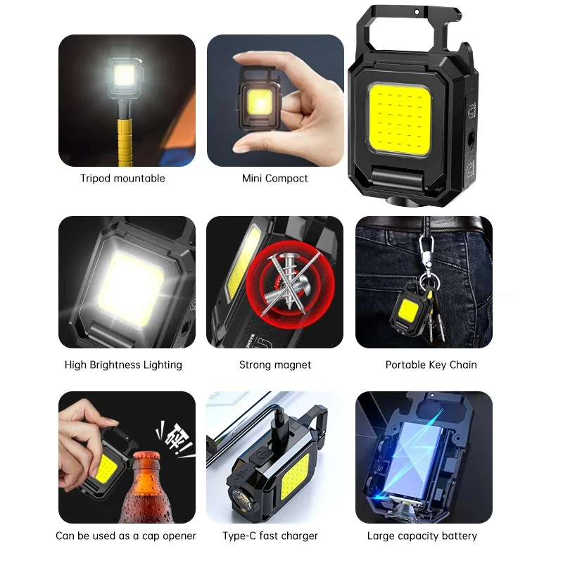 Mini Latarka Brelokowa COB Świ – Outdoor Lighting Types recenzja i cena