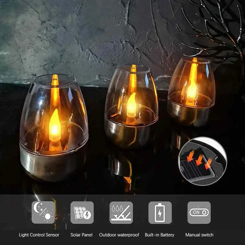Świece słoneczne LED ze stali  – Outdoor Lighting Deck recenzja i cena