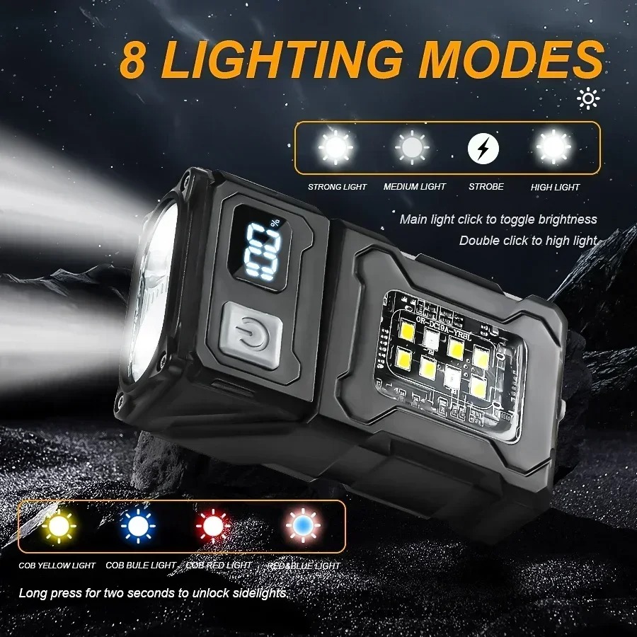 Mini USB Latarka LED z magnese – Outdoor Lighting Black recenzja i cena