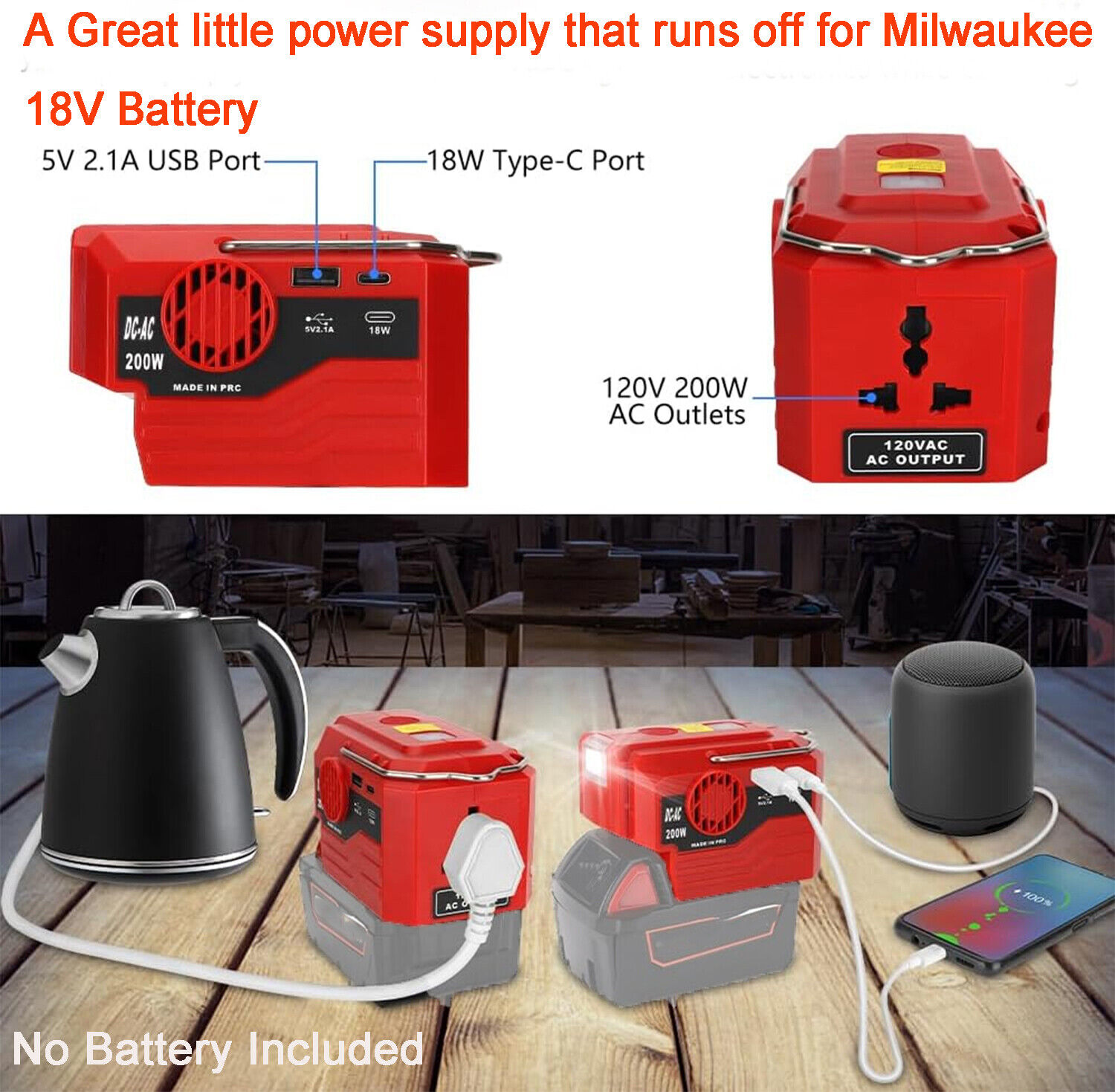 200W przenośny przetwornica na – Outdoor Lighting Battery Operated recenzja i cena