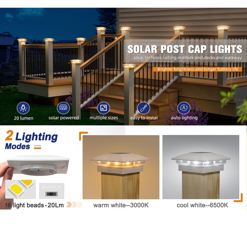 4 sztuki solarnych lamp na słu – Outdoor Lighting Deck recenzja i cena
