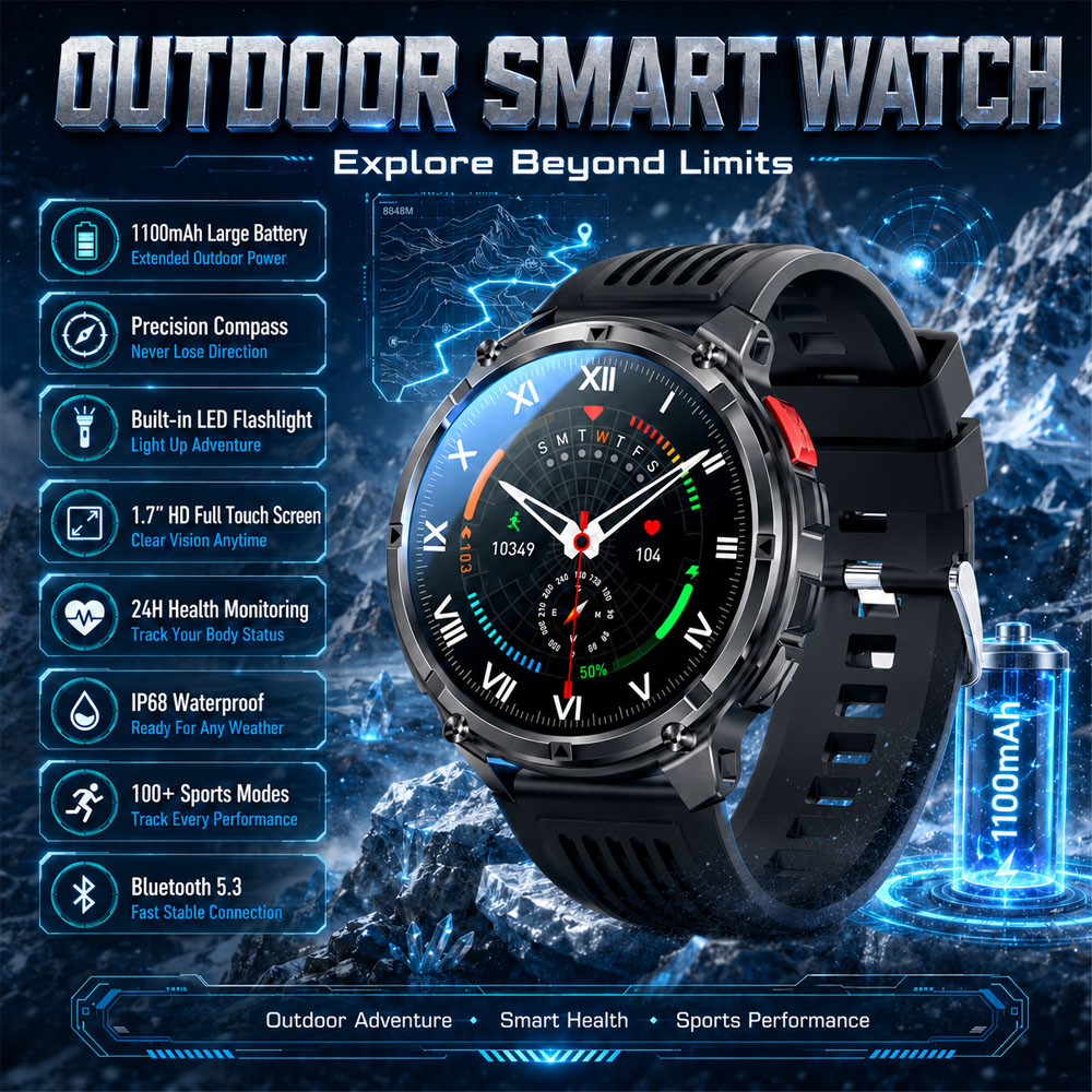 Nowy smartwatch YAOCX AMOLED d – Outdoor Lighting Ip Rating recenzja i cena