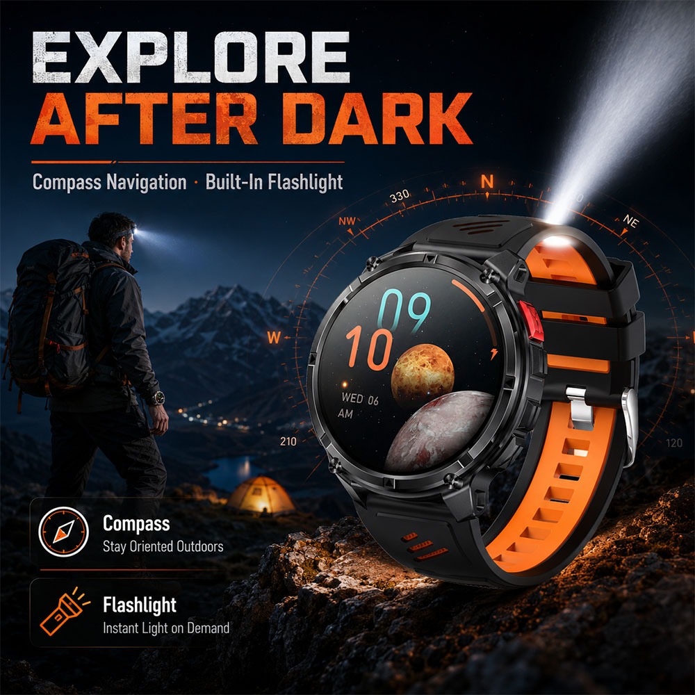 YAOCX Smartwatch AMOLED dla mę – Outdoor Lighting Ip Rating recenzja i cena
