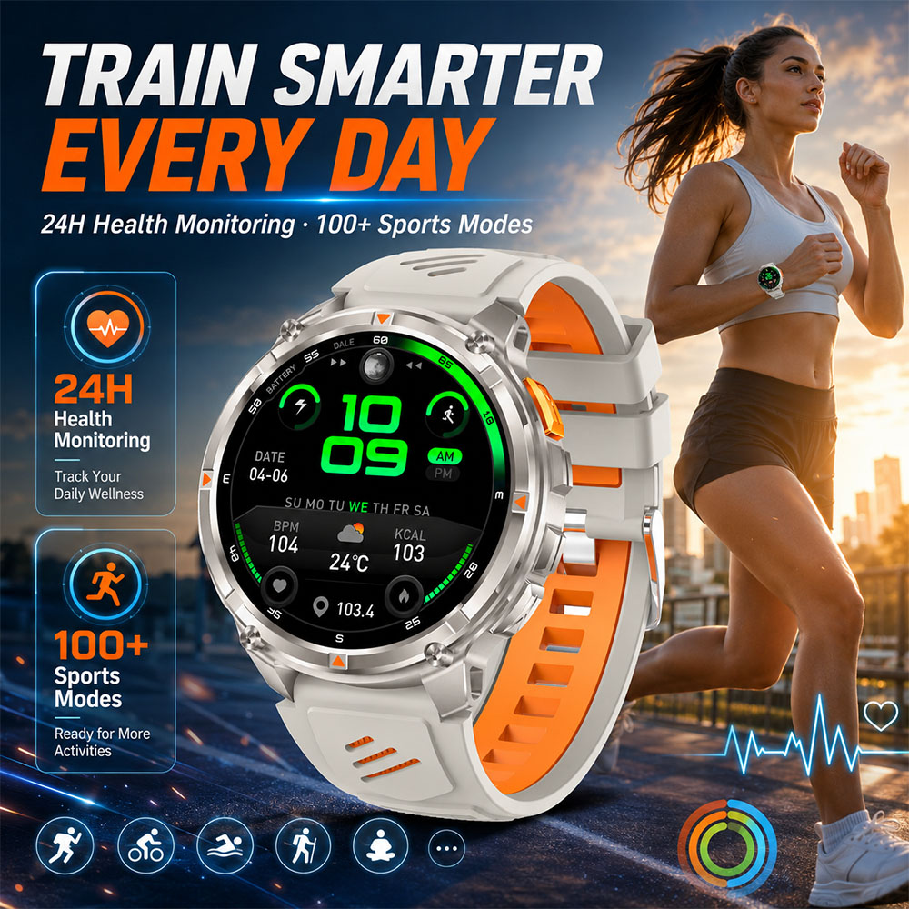 YAOCX Smartwatch AMOLED dla mę – Outdoor Lighting Ip Rating recenzja i cena