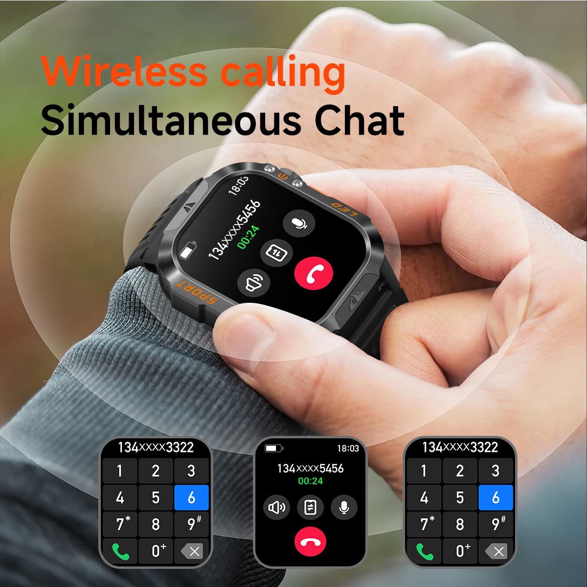 COANR Nowy wojskowy smartwatch – Outdoor Lighting Ip Rating recenzja i cena