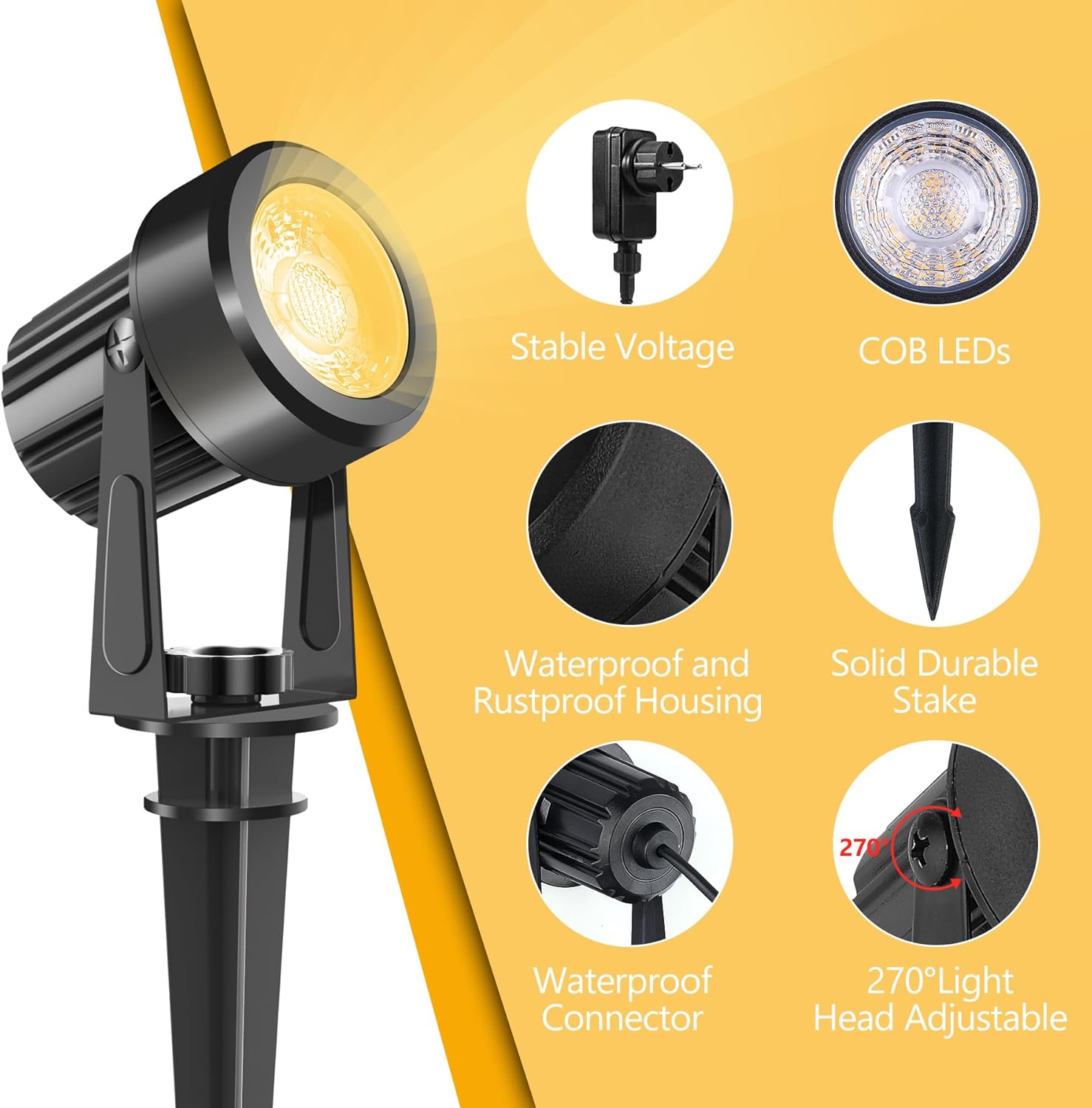 4/6/8 diod LED 3000K reflektor – Outdoor Lighting Voltage recenzja i cena