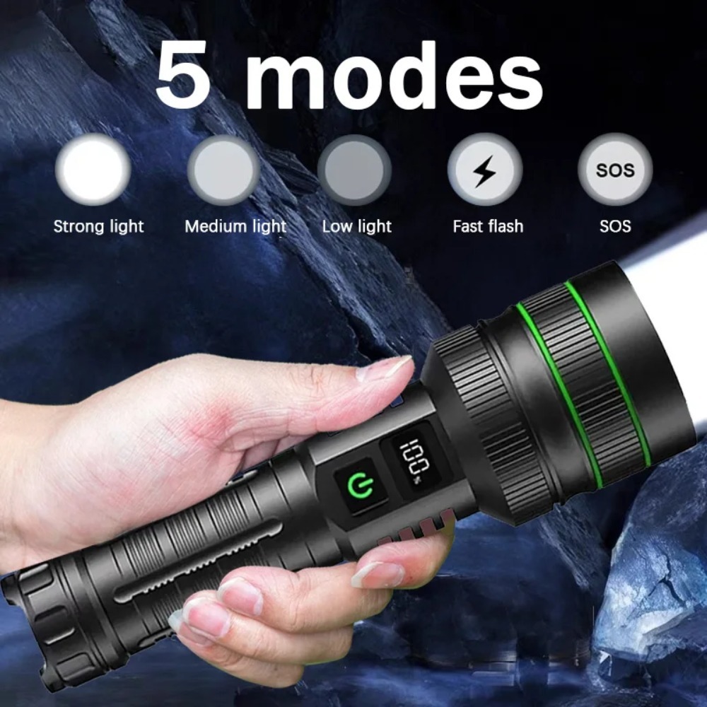 Mocna latarka LED z regulacją  – Outdoor Lighting Types recenzja i cena