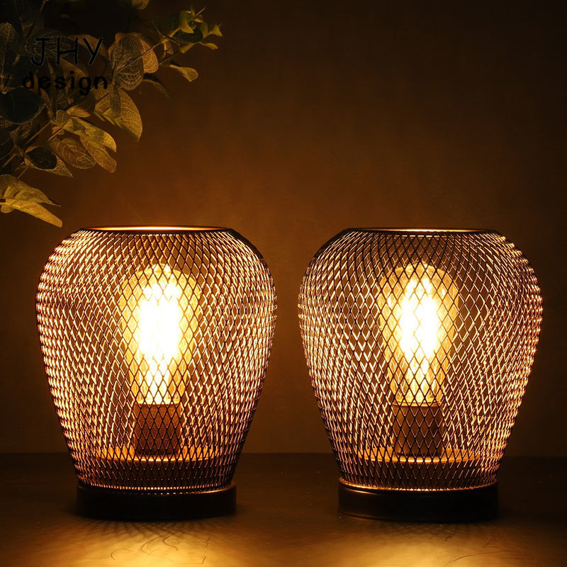 Lampa stołowa z metalową klatk – Outdoor Lighting Accent recenzja i cena