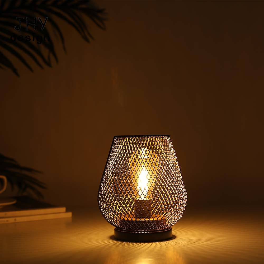 Lampa stołowa z metalową klatk – Outdoor Lighting Accent recenzja i cena